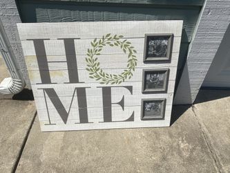 HOME Farmhouse Decir With 3 Photo Inserts