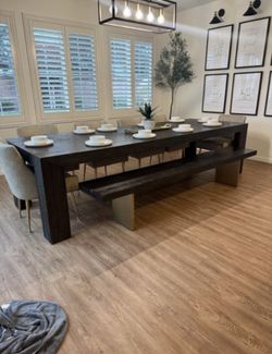 Restoration Hardware Dining Table & Bench