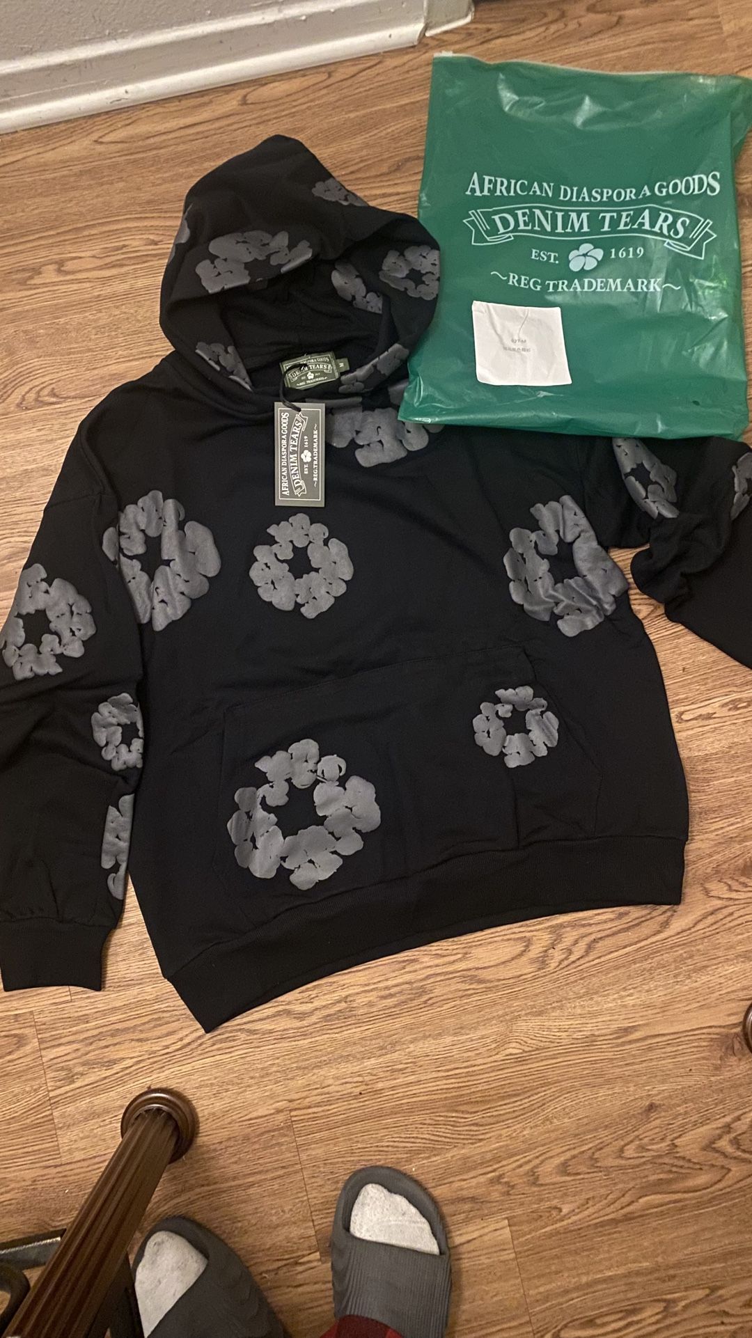 Denim Tears Hoodie With ORGINAL BAG 