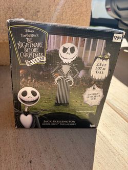 Jack Skellington Airblown Inflatable 3.5 FT