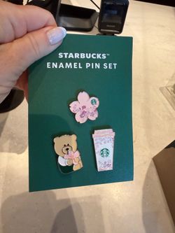 Starbucks Cherry Blossom Pin Set