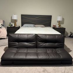 Bed Head With Frame And Mattress 