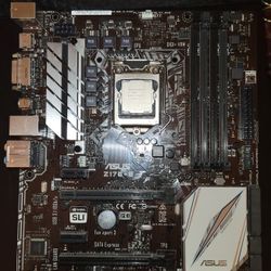 ASUS Z170-E Motherboard + Intel Core i7-7700K + 16GB DDR4 3200MHZ + Cooler Master LGA1151 Air Cooler Tower Bundle - $160 or best offer!