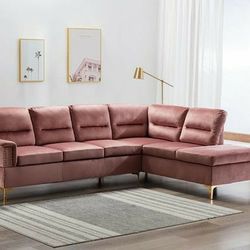 Vogue Velvet Sectional Soft Sofa

