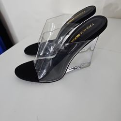 Sandals Heels New Black Size 9 Women