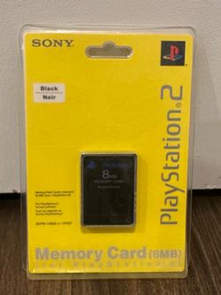PS2 PlayStation 2 Official OEM Sony 8MB Memory Card Brand New Factory Sealed