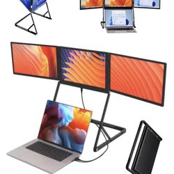 Portable 3 Screen Monitor for Laptop 15.6” 1080p Triple Monitors TriCreate