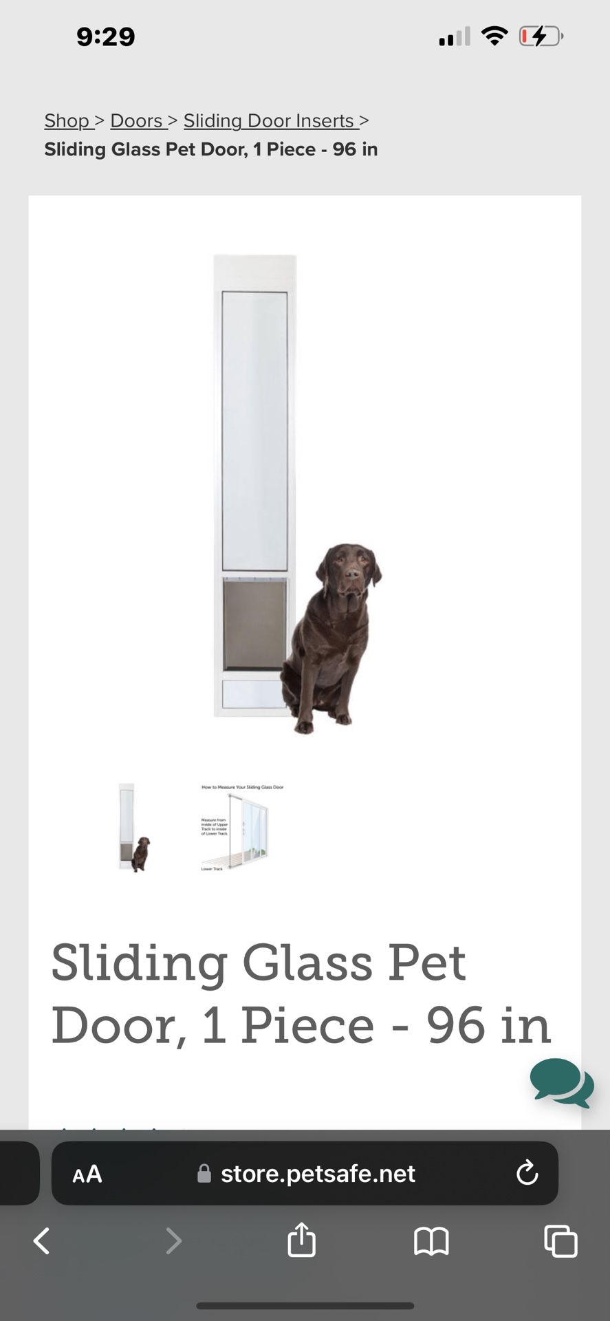 PetSafe Sliding Glass Door Insert (96inches) for Sale in Lutz, FL OfferUp