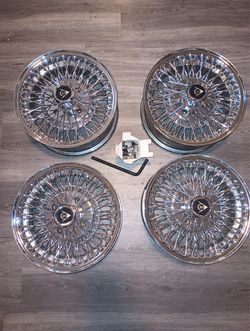 Dunlop chrome spoke rims
