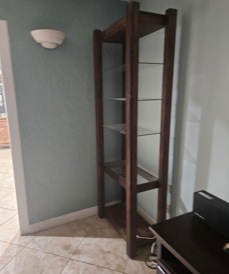 Wood And Glass Shelves 