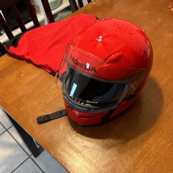SHOEI HONDA RED HELMET