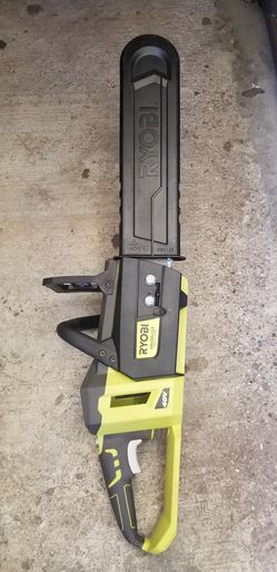 RYOBI 40v 14" Gas Like Power Chainsaw With Battery and Charger