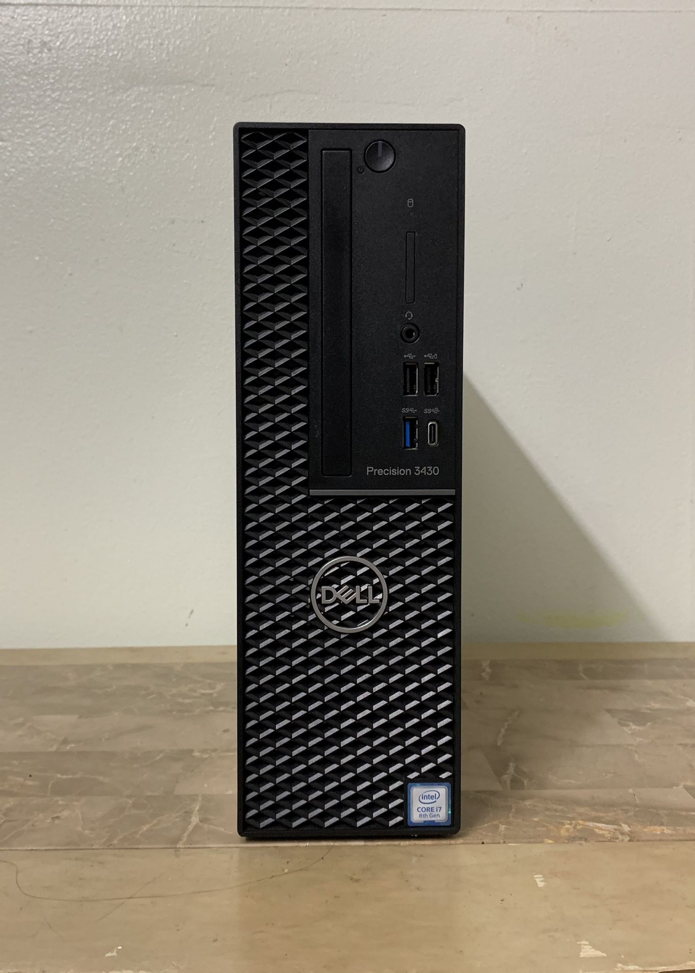 Excellent DELL Precision 3430 SFF Core i7 8th gen 16GB RAM 512GB SSD Windows 11 dual display desktop computer