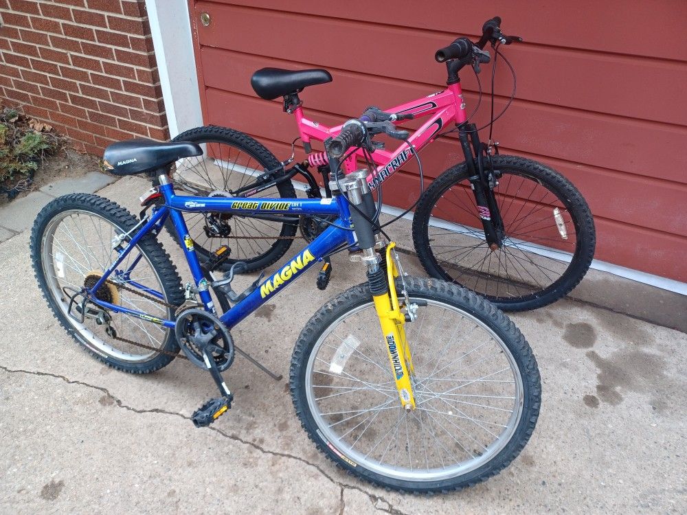 Two 24" 18-speed Bicycles, Ride But Need Some Work