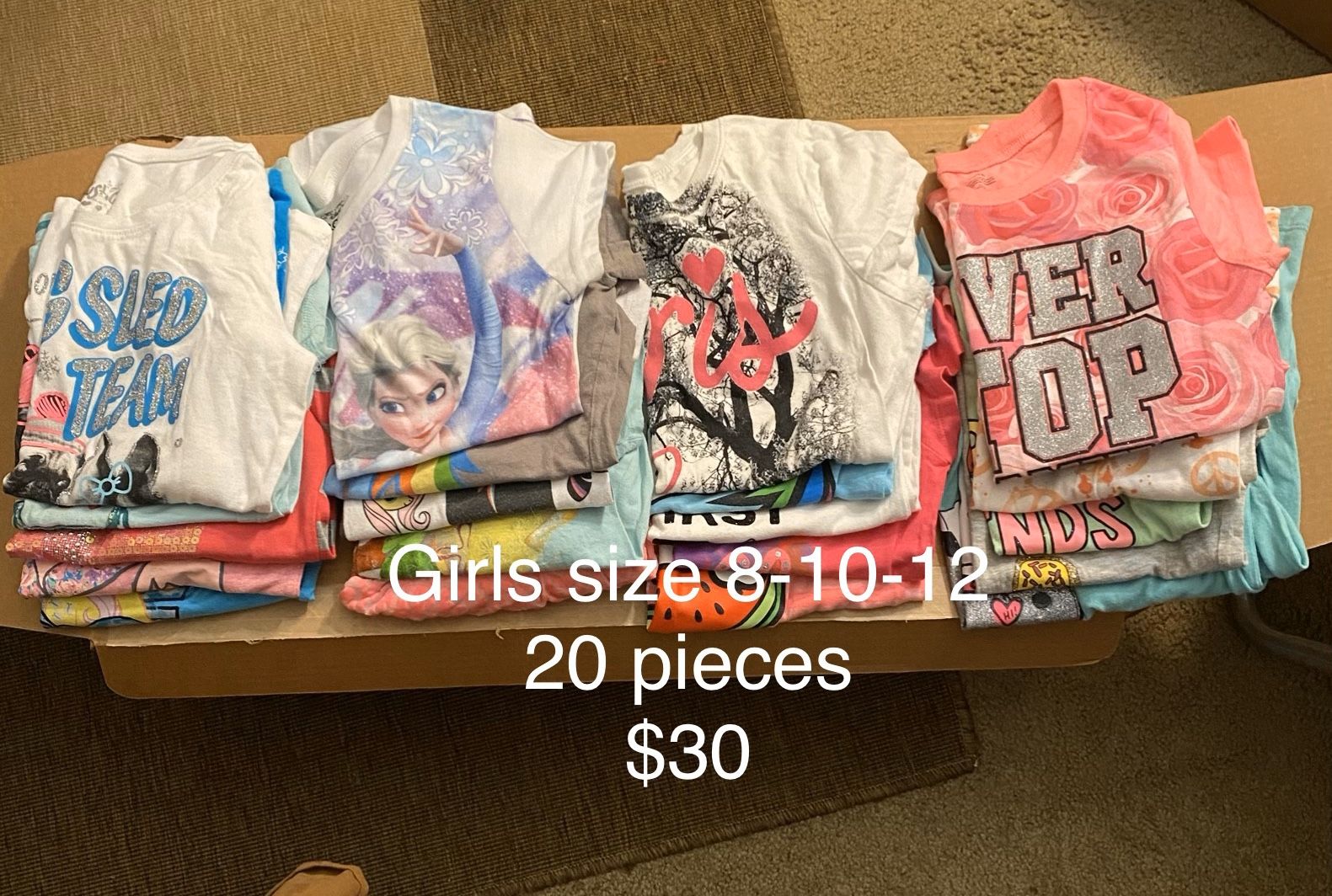 Girls size8-10-12 JUSTICE