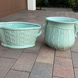 Aqua Flower Pot Planters