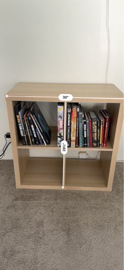 IKEA KALLAX 2x2 Shelf Unit / Cube Organizer – White Stained Oak Effect