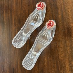 Small Glass Decorative Shoes