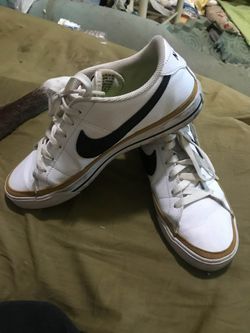 Vintage Nike Leather Tennis Shoes Size 8