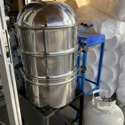 Olla De 3 Niveles Para Los Tamales! Steamer De Stainless Steel 