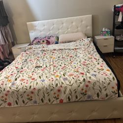 Queen Bed Frame with Storage + Mattress – $200 Each (Fullerton, CA) TWO SETS AVAILABLE