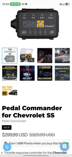 Pedal commander chevy ss