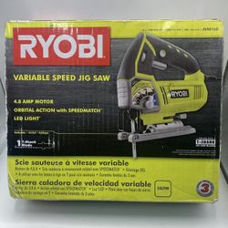 Variable Speed Jig Saw 4.8A LED Orbital – Tested w/ Box Ryobi JS481LG 