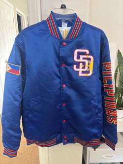 San Diego Padres Philippines Night Satin Bomber Jacket