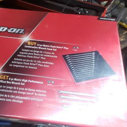 Snap On 13 Metric Flank Drive 6 Pc Metric Box Wrench Set