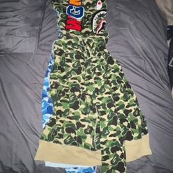 Half And Half Bape Hoodie 