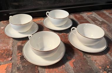 Set of 4 Teacups and Saucers-Made in Occupied Japan