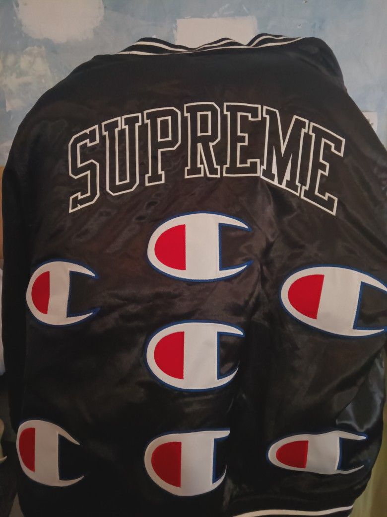 Champion Supreme Varsity Jacket Medium