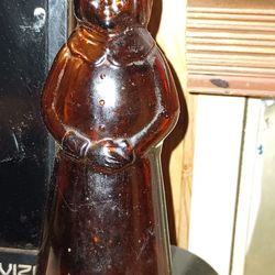 Vintage 1970's Mrs. Buttersworth 10" Syrup Amber Bottle