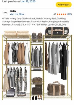 2 closet racks