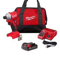 M18” Compact Brushless 1/4 Hex Impact Driver Kit Drill Taladro 