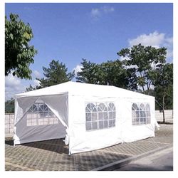 10 ft. x 20 ft. Wedding Party Canopy Tent Outdoor Gazebo with 6 Sidewalls