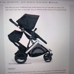 Britax B Ready Double Inline Stroller 