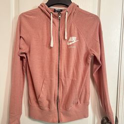 Nike ✔️ Women’s Pink Nike Zip Up Hoodie Jacket With Drawstring 🌸