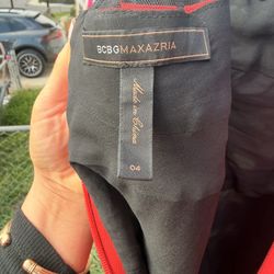 BCBGMAXAZRIA red & black bandage dress Size 4