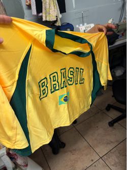 Crop top Brazil soccer ombliguera