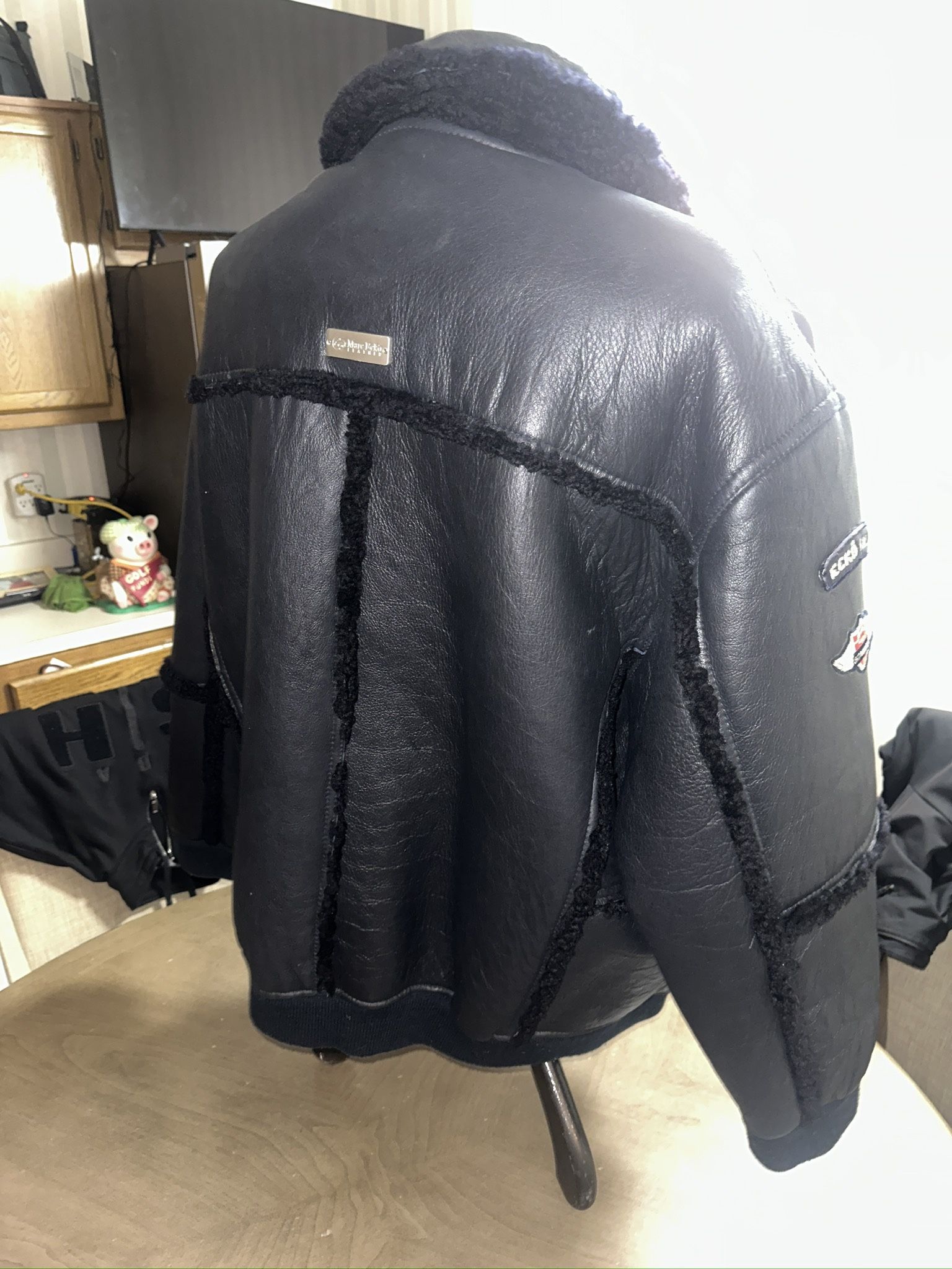 MARC ECKO Leather Coat XL