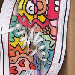 Hand Painted Converse Size 7M 9W