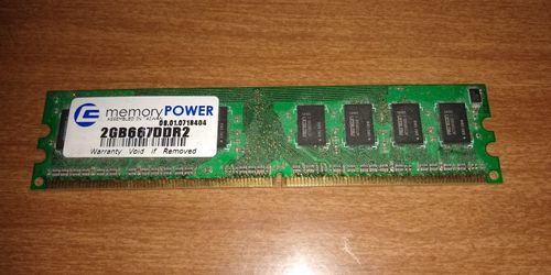 2GB667DDR2 Centon Electronics 2GB DDR2 ECC PC2-5300 667Mhz Memory Desktop
