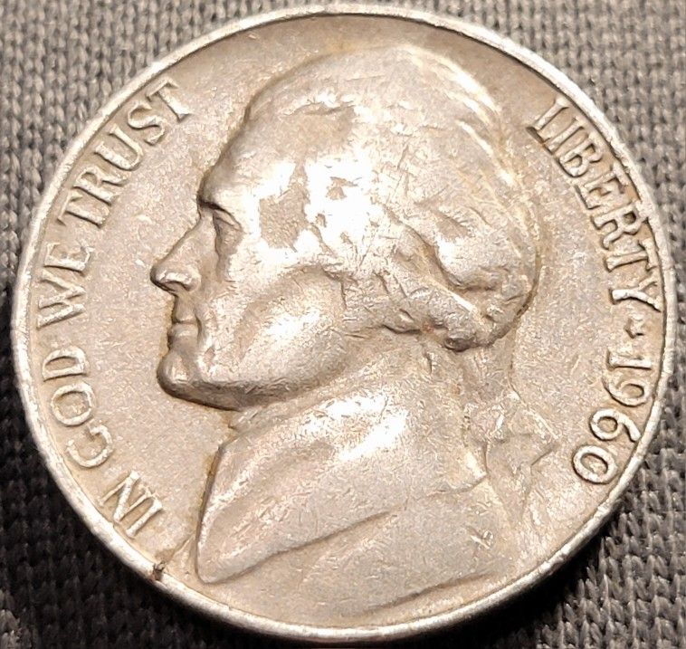 1960D BAR1 & RPM Jefferson Nickel