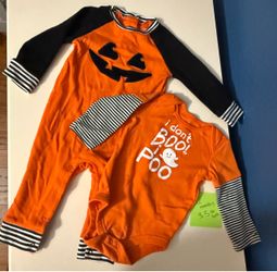 Baby Halloween costume outfit clothing pumpkin ghost 12 months