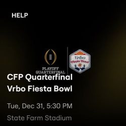 CFP Quarterfinal - VRBO Fiesta Bowl Tickets 