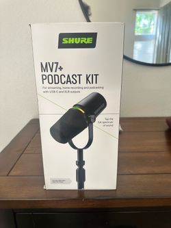 Shure MV7+ Microphone.