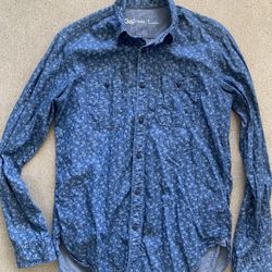 Vintage Gap Floral Dress Shirt-S