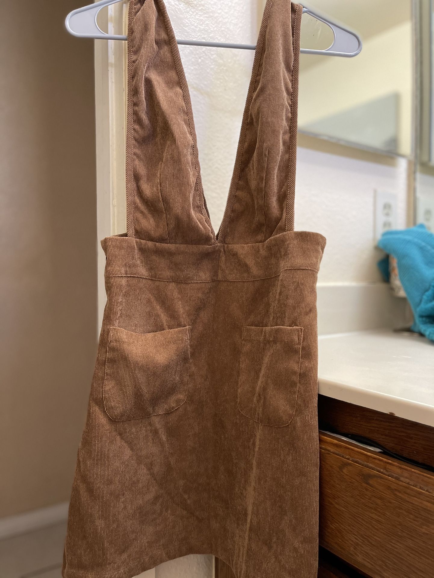 Corduroy Overall Dress
