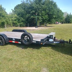 6ft 8in X18 Ft Dovetail Car Trailer